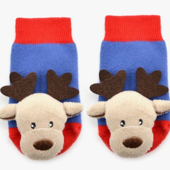 Reindeer Rattle Socks - Picture 1 of 3